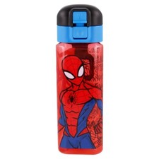 Wasserflasche Quadrat 550 ml Marvel Spiderman Bottle Trinkflasche Schule Flasche