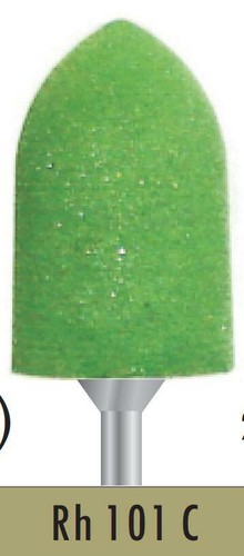 Bomaoer Silicon Rubber Bur Acrylic Polishing Reinforced Shank Green Coarse 10PCS - Picture 2 of 4