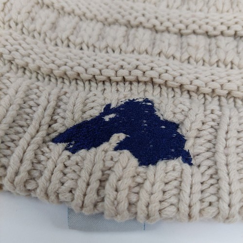 Lake Superior C.C Kids Tan Beanie Blue. Company Duluth MN - Picture 2 of 6
