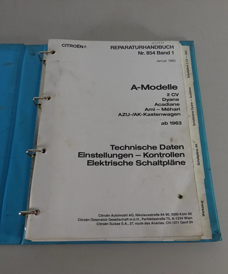 Manual de Taller Carrocería Citroen 2 Cv Pato, Dyane, Acadiane Stand 02/1982 - Imagen 2 de 4
