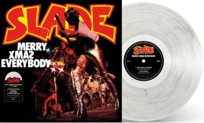 Slade - Merry Xmas Everybody snowflake white marble vinyl You'll NeverWalk Alone