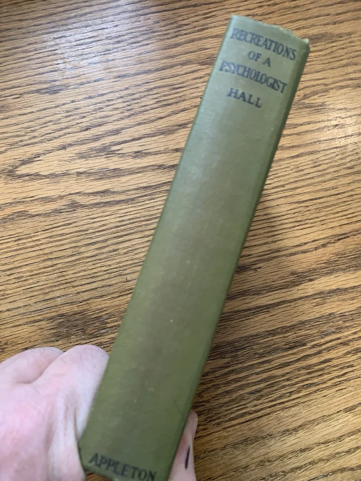 1920 Recreations of a Psychologist by G. Stanley Hall 1st Ed D Appleton Co. - Image 4 of 4