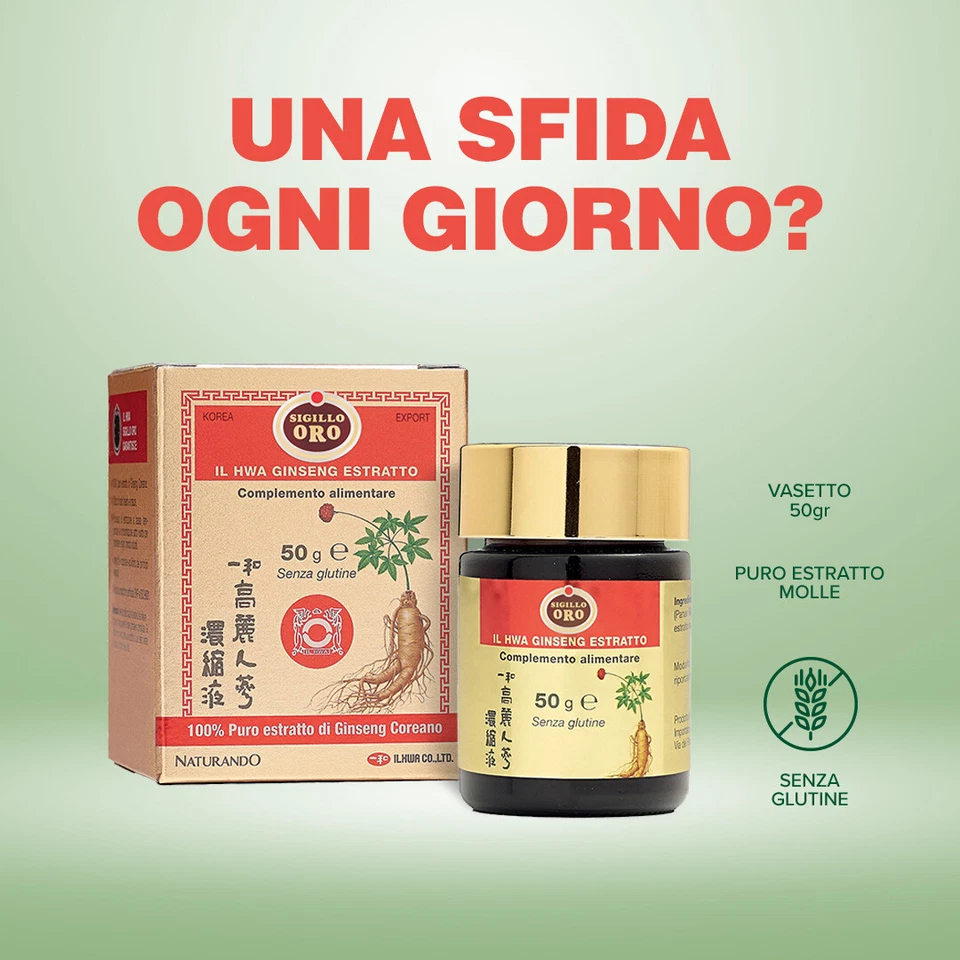 Ginseng Sigillo Oro - puro estratto molle di ginseng coreano 50 g - Naturando - Immagine 2 di 4