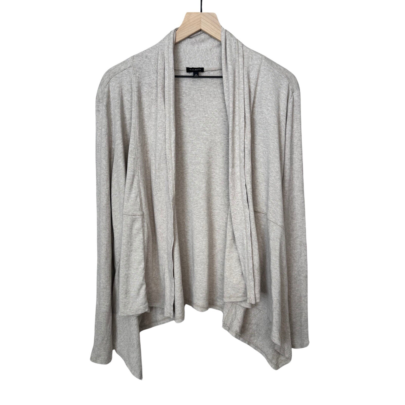 Talbots Neutral Open Cardigan XL Basic Essentials… - image 1