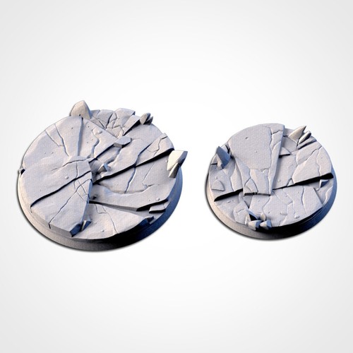 Warhammer 40K AOS Resin Base Toppers Wargaming Frozen - Picture 5 of 10