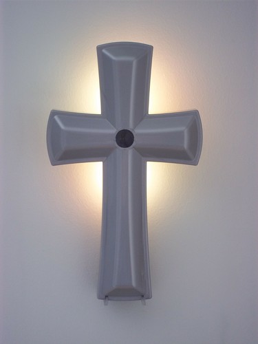 MEIRA Lichtkreuz SILBER (bewegungsmeldergesteuert 10" beleuchtendes Wandkreuz) - Bild 12 von 12