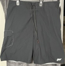Tony Hawk Mens 36 Black Cargo Chino Board Skater Shorts Polyester NWT