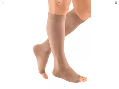 Medi Plus 30-40 Open Toe Calf Compression Stockings Extra ...