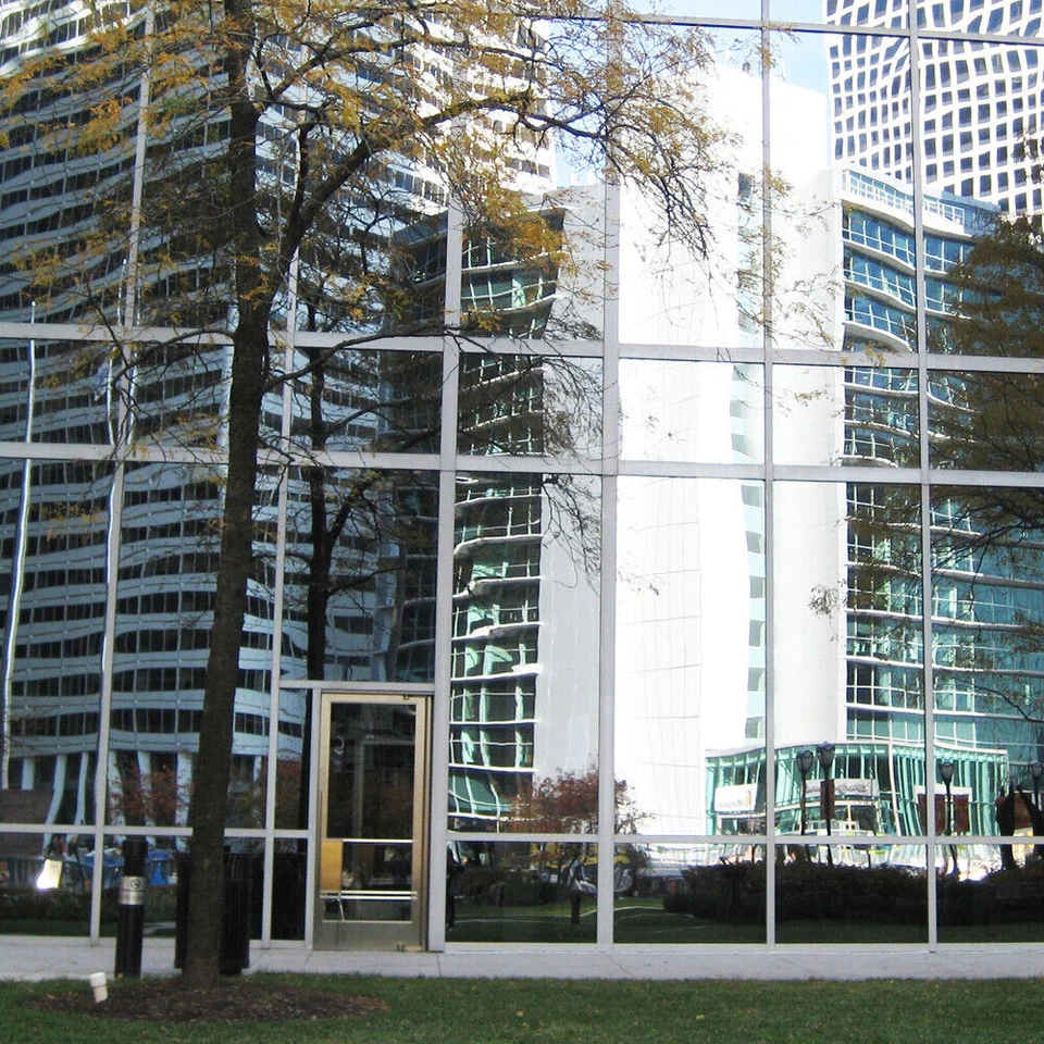 Specchio Privacy un Modo Pellicola Finestra Argento Blu Verde Bronzo Riflettente - Immagine 2 di 4