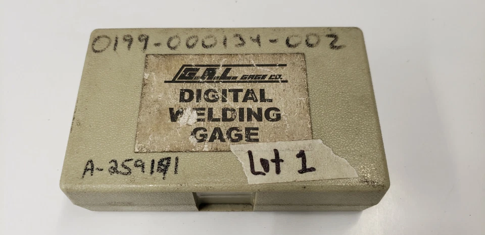 G.A.L. Medidor de soldadura digital Gage Co. GAL-18 en caja con grabados. lote #1 estante w3 Foto 4 de 4