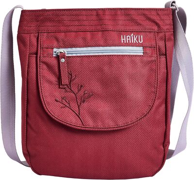 HAIKU Jaunt Eco-Friendly RFID Blocking Travel Crossbody Bag Rosewood