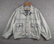 Levi's Made & Crafted Love Letter Organic Denim Jeans Oversized Trucker Jacket L