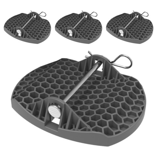 Deluxe Caravan Jack Pads METAL PIN Attach A Pads Caravan Steady Feet