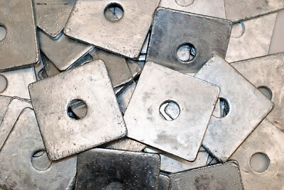 #ad #ad 15 Galvanized 5 8 x 3 Square Plate Washers 1 4 Thick HDG Hot Dip Galvanized $49.99