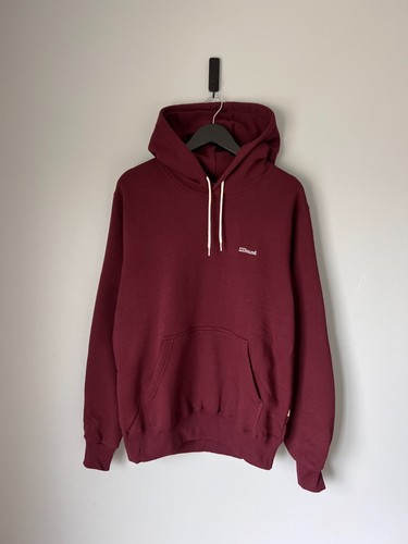 JJJJound J90 French Terry Hoodie - Größe L - Burgund - NEU