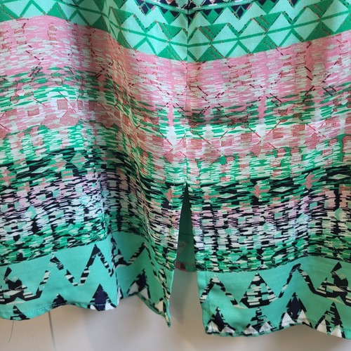 My Michelle Aztec Green Multi Colors Teens Blouse Size XS - Picture 6 of 9