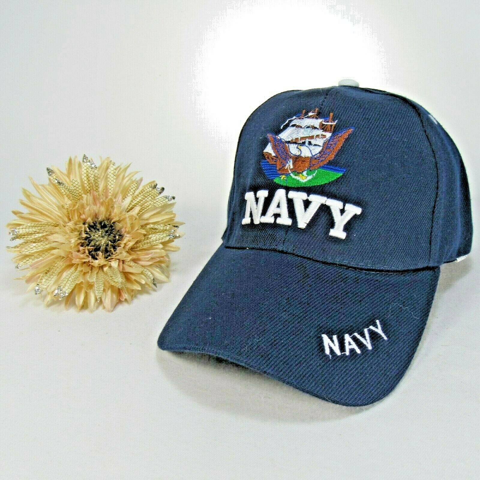 Baseball Cap NAVY Hook and Loop Adjust - image 1