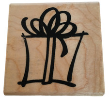 Stampendous Rubber Stamp Gift Box Birthday Present Holidays Card Making Cadeau