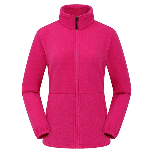 Damen Frauen Fleece Jacke durchgehender Reißverschluss warm klassisch Micro Fleece Anti Pill Tops - Bild 5 von 22