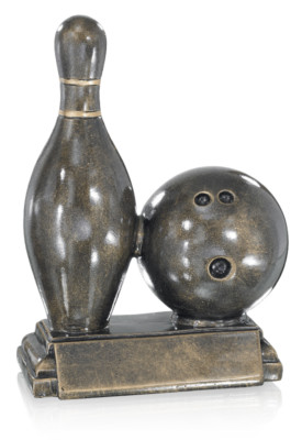 Bowling Figur Pokal Pokale Resin *NEU* 21 cm inkl. Gravur