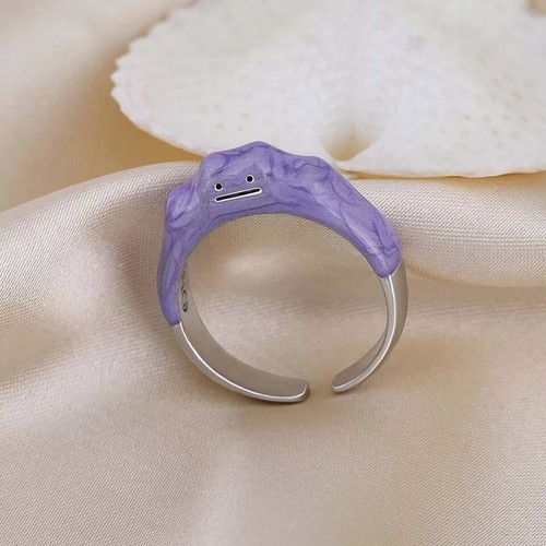 Ditto Pokemon Cute Anime Ring 💜 Perfect For Valentine's Day! - UK shipping - Picture 4 of 6