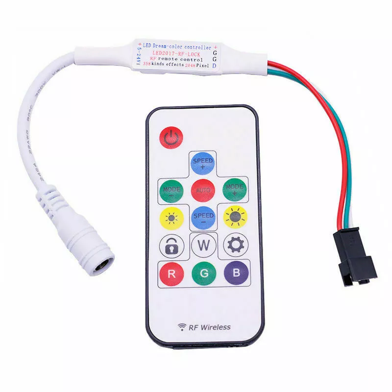 SP103E Mini RF Wireless Remote Controller for LED Strip WS2811 WS2812B DC12V