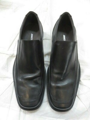 EUC Johnston & Murphy Black Leather Loafers Size 10.5M | eBay