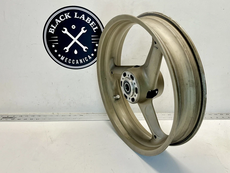 Ducati 748 916 996 ST4 ST2 3 Spoke Superbike OEM Front Wheel Rim Gold Straight - Image 2 of 4