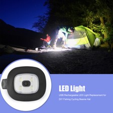 1-10X USB Rechargeable Light for LED Beanie Hat,Replaceable Headlamp Cap DIY
