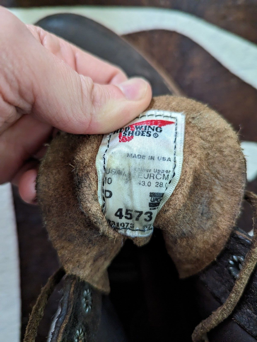 Red Wing J Crew 4573 10 D Chocolate Brown Muleskinner Made in USA