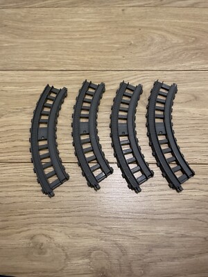 Thomas Trackmaster Gleisstücke - graue Kurve (C) - 4 Stück - offenes Gleis
