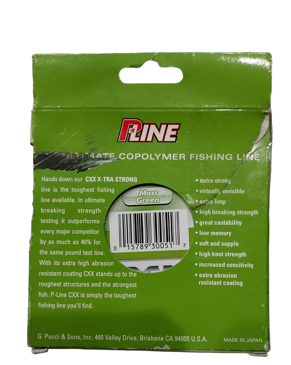 P-Line CXXFG-4 CXX X-Tra Strong Mono Filler Spool 4lb 300yd Moss