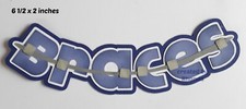 BRACES BOY TITLE premade paper piecing 3D die cut by Rhonda