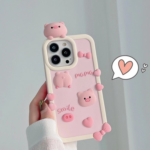 Cover For iPhone Cartoon Beautiful Flower Cute Animal 3D Soft Silicone Back Case - Picture 46 of 82
