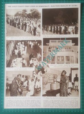 X670) Accra Election Results Gold Coast Miss Mensah Nkrumah - 1951 Clip