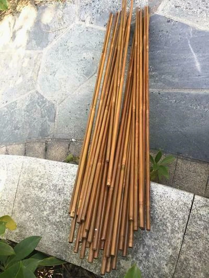 33" Bamboo Shaft Arrows Archery Self Nock Handmade OD7MM-10MM DIY Hunting Shoot - Image 3 of 4