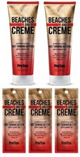 Beaches & Creme Hot Tingle Sunbed Tanning Lotion 2 Bottle Deal + 3 Free Sachets