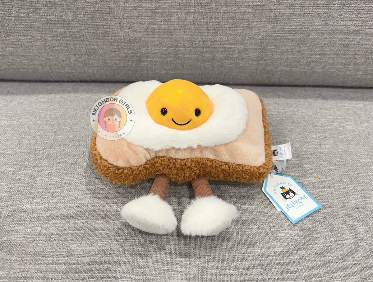 新作 jelly cat トースト パン Egg On Toast AUTHENTIC Jellycat Amuseables Egglantine Egg On Toast Brand New
