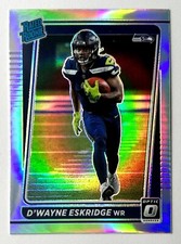 2021 Optic DWayne Eskridge Silver Holo Prizm Rookie Refractor SP RC 219 Seahawks