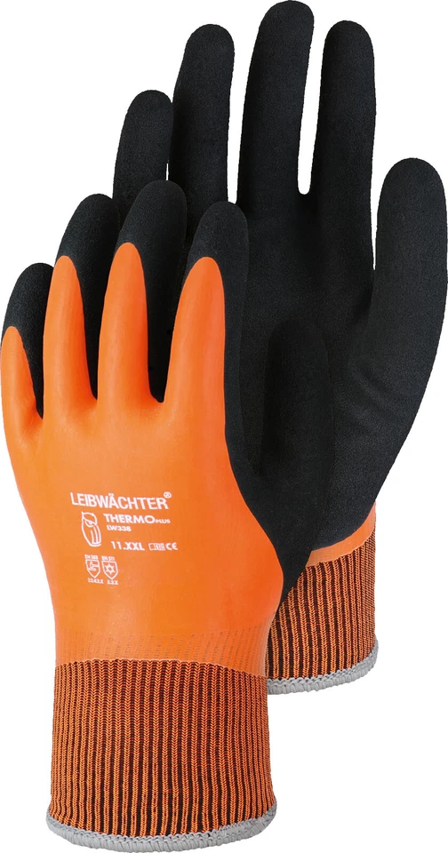 Leibwächter LW338 Winter Grip, Acryl mit Latex SB- Handschuhe Arbeitshandschuhe