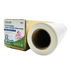 19.7" x 98´ Roll White Color 270 Micron PU Heat Transfer Vinyl For Dark T-shirt