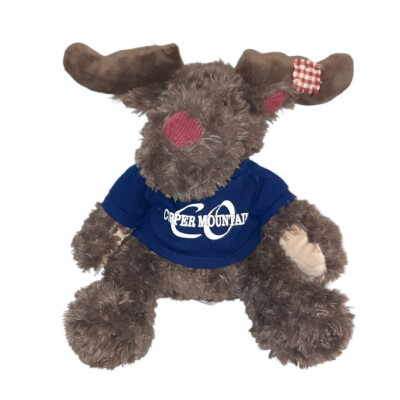 Fifty Four Genuine Classic Cooper Mountain Moose Patch On Antler Plush Toy 8''