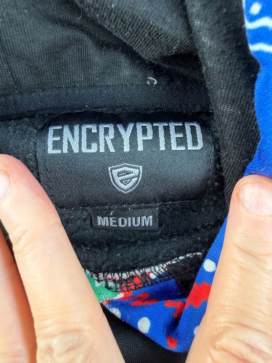 Encrypted NYC Patchwork Bandana Print Pullover Hoodie View 3