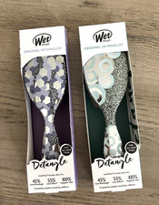 Wet Brush Original Detangler Limited Edition Glitter Hair Brush Set of 2 NIB