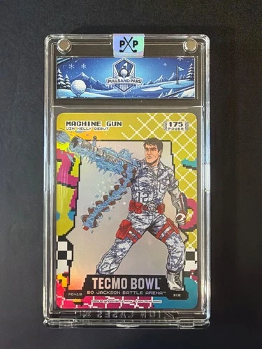 Machine Gun Jim Kelly Tecmo Bowl Bo Jackson Battle Arena Rad 175 Ice RD419 Foil