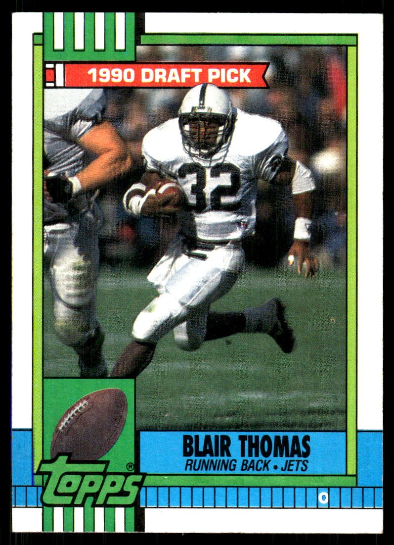 Blair Thomas 1990 Topps #448 Jets FREE SHIPPING StackedPacks