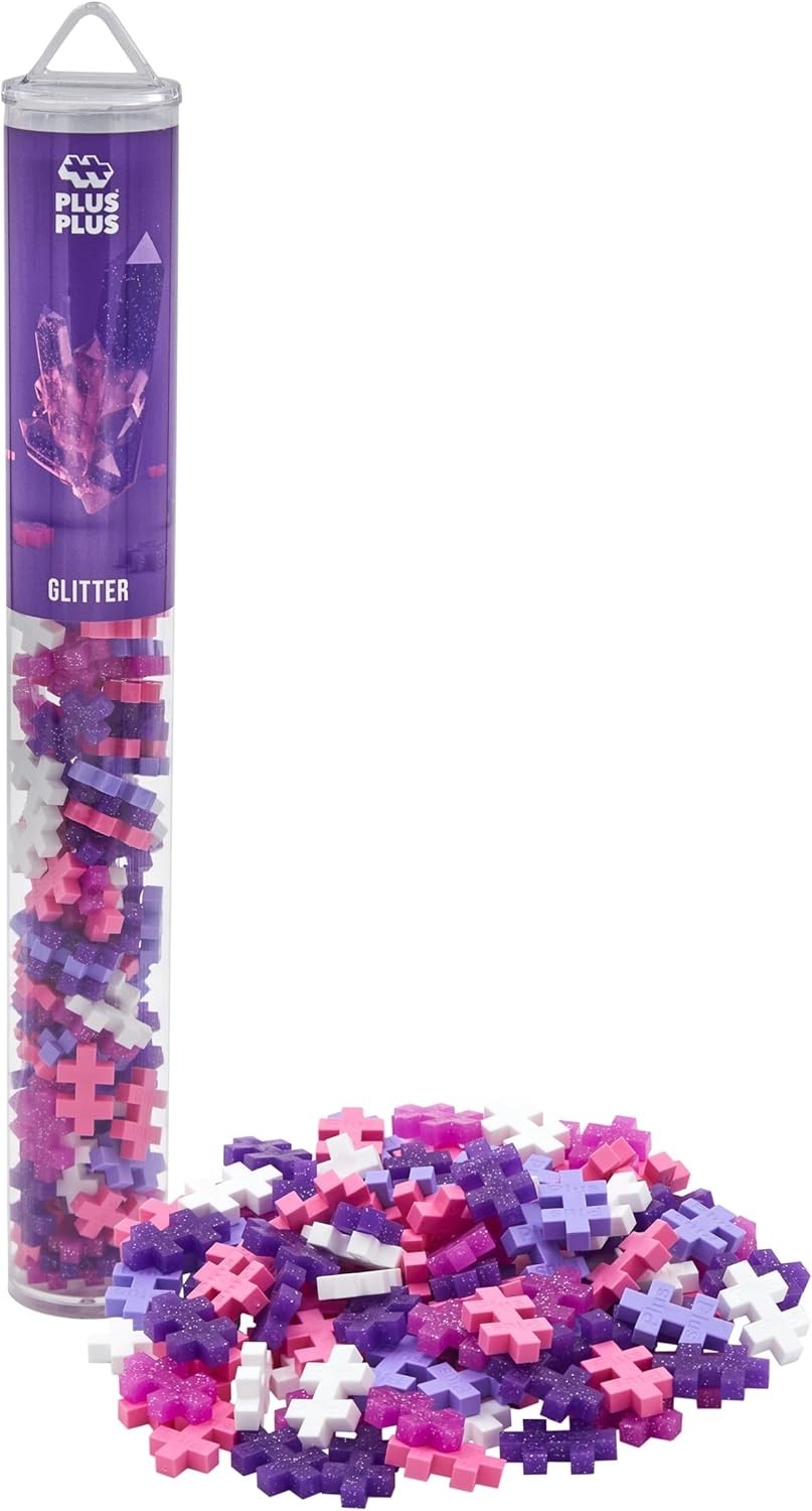 Plus-Plus Tube Mini Glitzer: 100 Bausteine - Bild 4