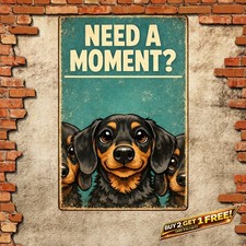 Are You Pooping Dachshund Dog Funny 8x12 Metal Tin Sign Bathroom Wall Art