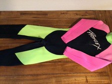 Proflex Wetsuit Vintage Neon Pink Spandex Colorblock Adult Size Medium