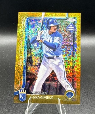 RAMON RAMIREZ 2025 Topps Pro Debut Chrome /50 Gold Mini Diamond #PDC-73 Royals